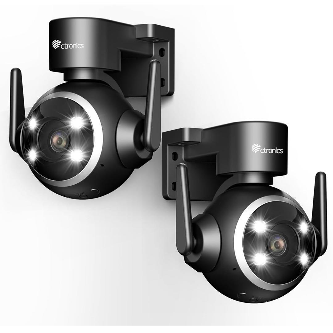 Ctronics 防犯カメラ 屋外 セット 5G 自動追跡 24時間常時録画 Amazon.co.jp: Ctronics 2.5K 4MP 防犯カメラ 屋外 セット 5GHzWiFi