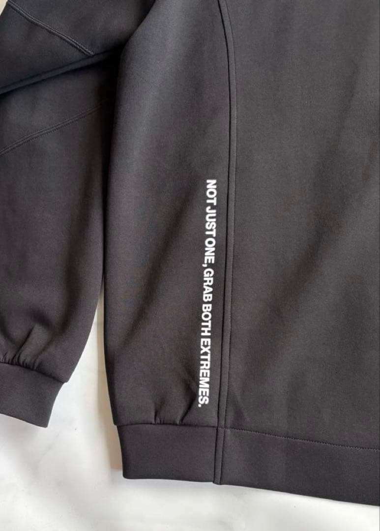 ラフロッグRUFLOG RAGLAN EASY MOVE HOODIEブラックL RUFFLOG