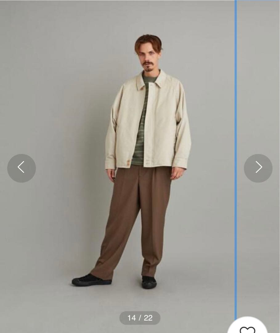 【美品】Steven Alan T/C 2WAY BAL DRZR JACKET Steven Alan（スティーブンアラン）の「＜Steven Alan＞ T/C 2WAY BAL