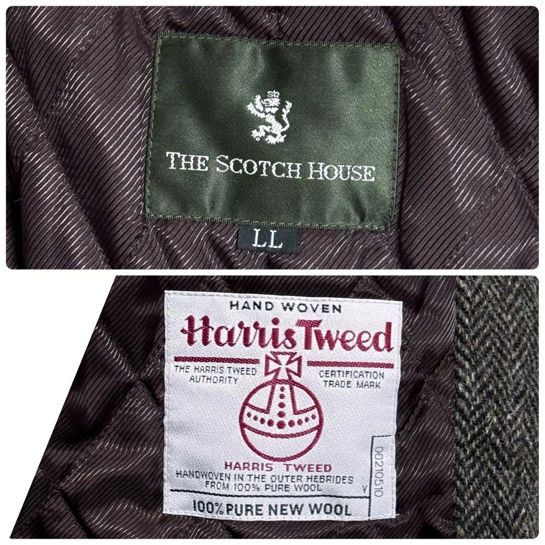 XLサイズ】ハリスツイード × スコッチハウス ダッフルコート