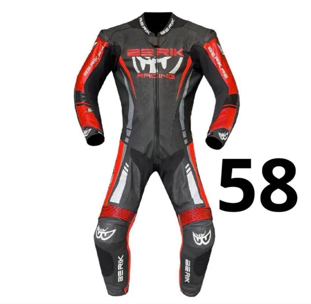 BERIK　ハイグレードレーシングスーツ　ベリック　レーシングスーツ　58サイズ ベリック レーシングスーツ バイクつなぎ サイズ58 - メルカリ