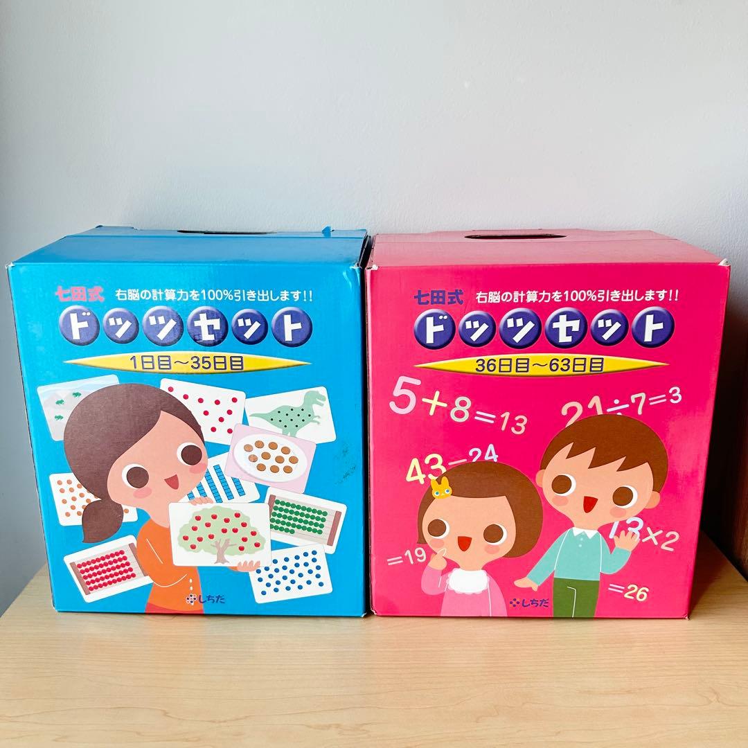 全カード揃い】七田式 ドッツカード セット DVD・説明書付 知育教材