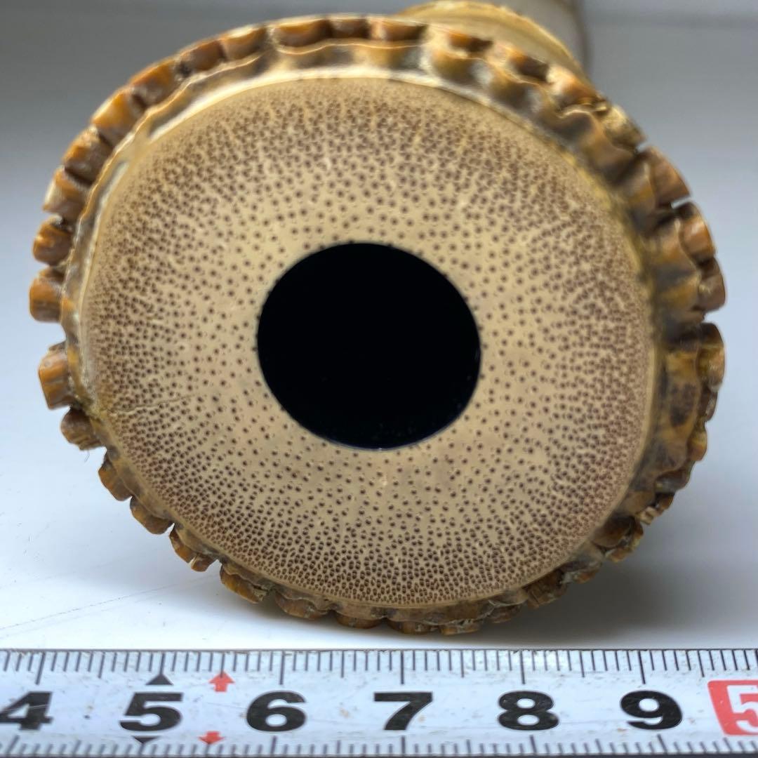 竹治在銘 銀巻尺八 約48.5cm 東N7-1025①