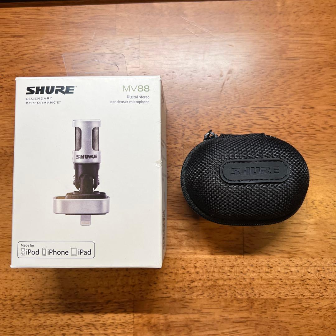 SHURE MV88 マイク 収納ケース付き SHURE mv88 ケース付き SHURE MV88 マイク 収納ケース付き Amazon