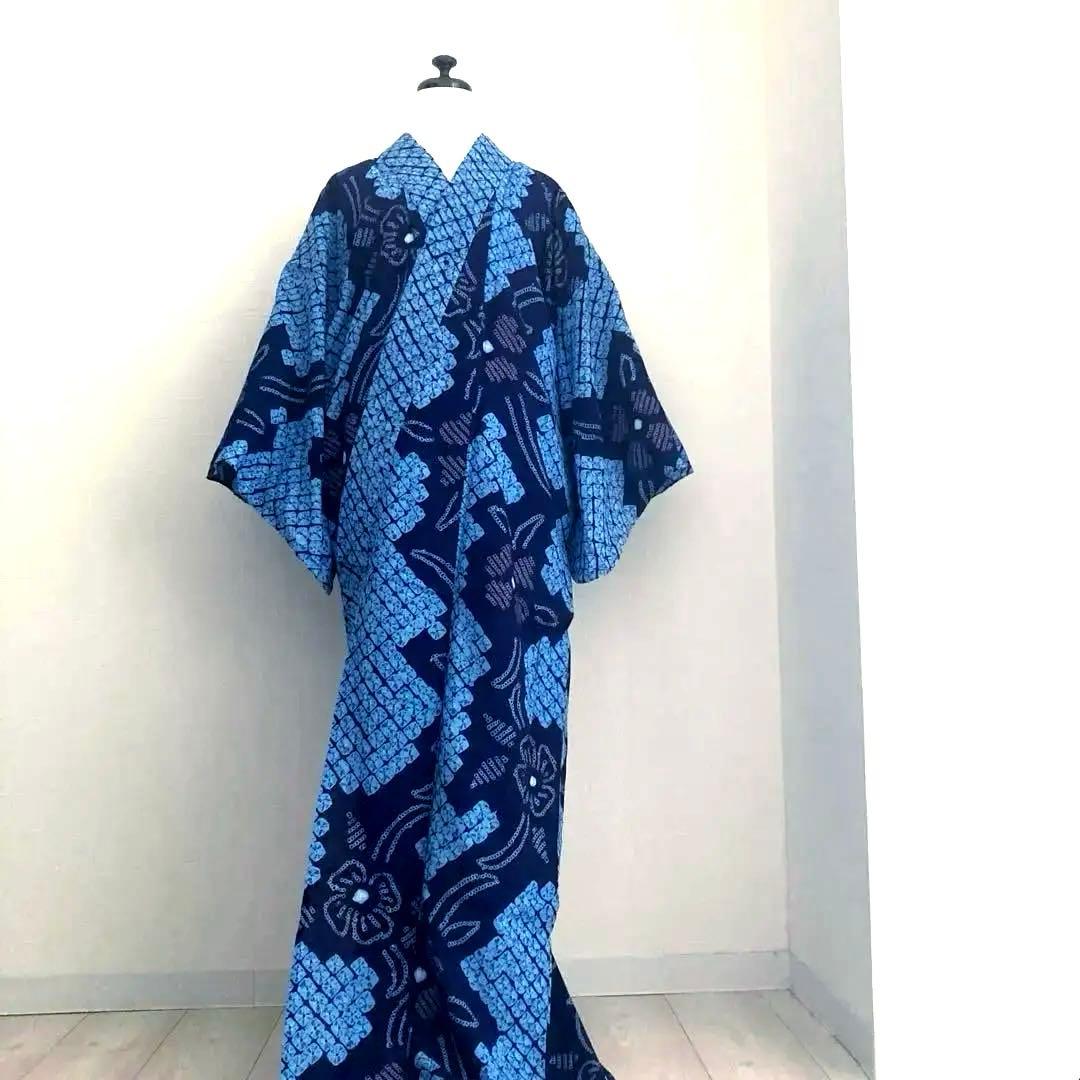 kate_hu 有松絞り浴衣手縫い上質身丈160cm No.3-100