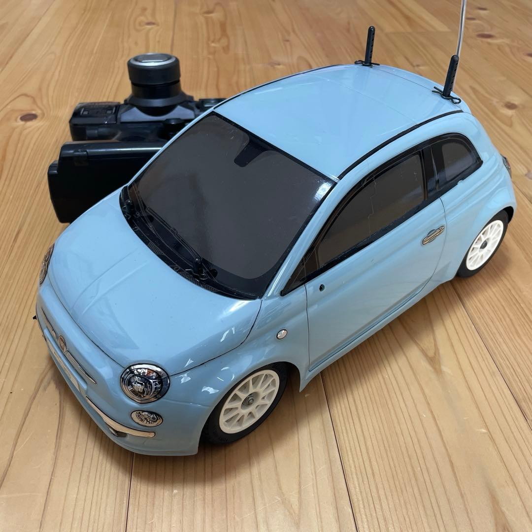 動作確認済】タミヤ RCカー FIAT 500 1/10 M03シャーシ - メルカリ