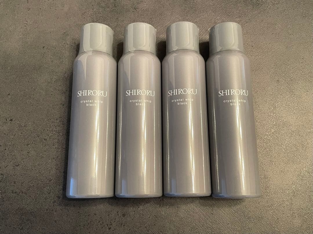 SHIRORU】クリスタルホイップ ブラック 4本セット 新品未開封 - メルカリ