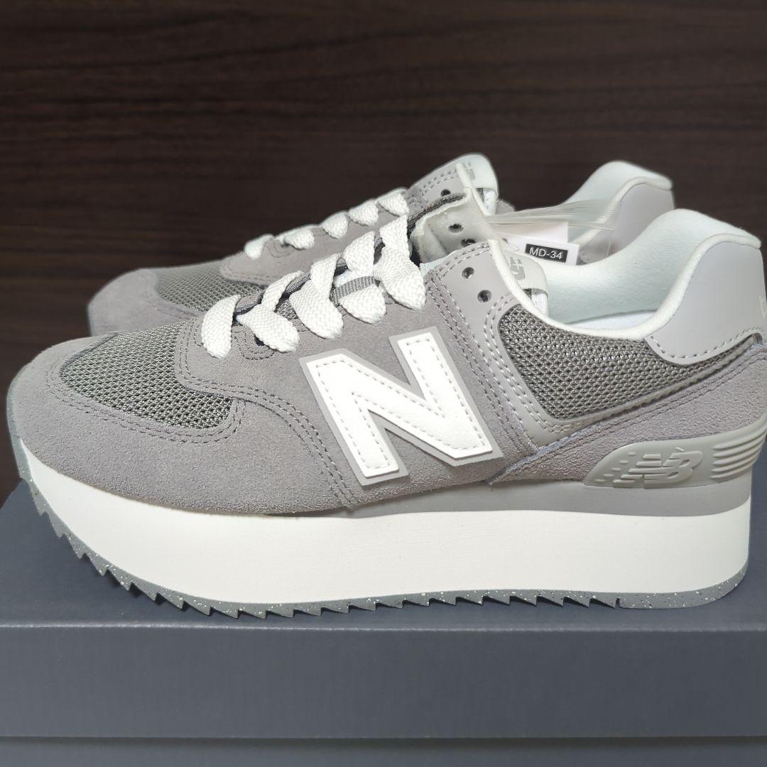 New Balance WL574ZSDB　グレー スニーカー 22.5cm