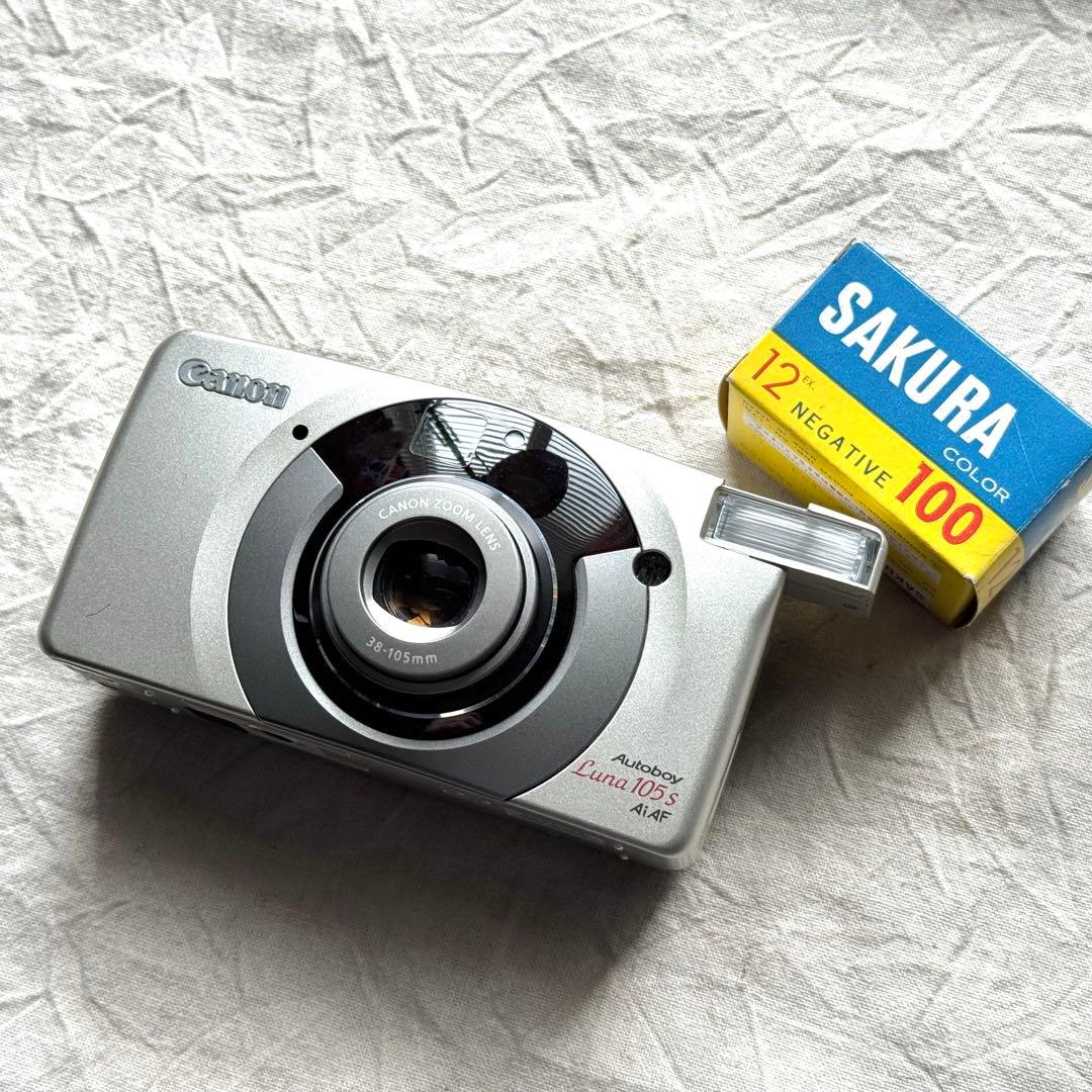 ⌘完動品！ 電池付、作例あり！ Canon Autoboy Luna 105S⌘ 2026年最新】canon autoboy luna 105の人気アイテム - メルカリ