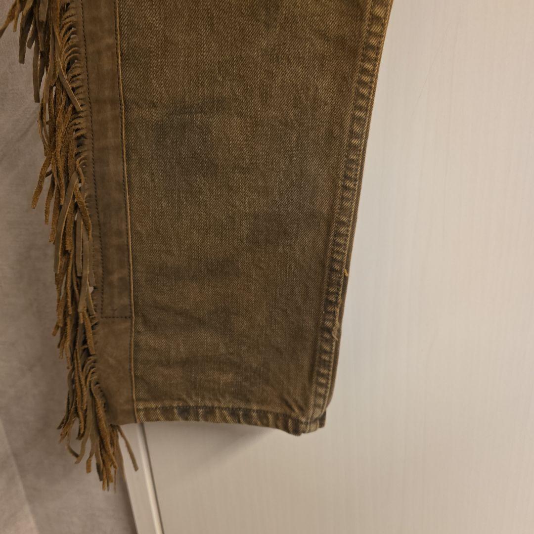 ベストセラーファッション - 00s RRL Ralph Lauren fringe denim pants