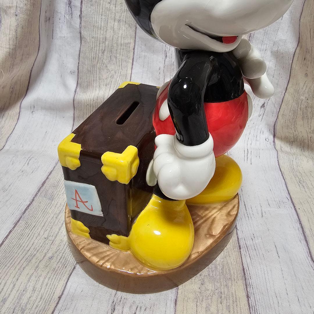 ミッキーマウス 陶器製 貯金箱 バンクLサイズ 平成初期 レトロ - メルカリ
