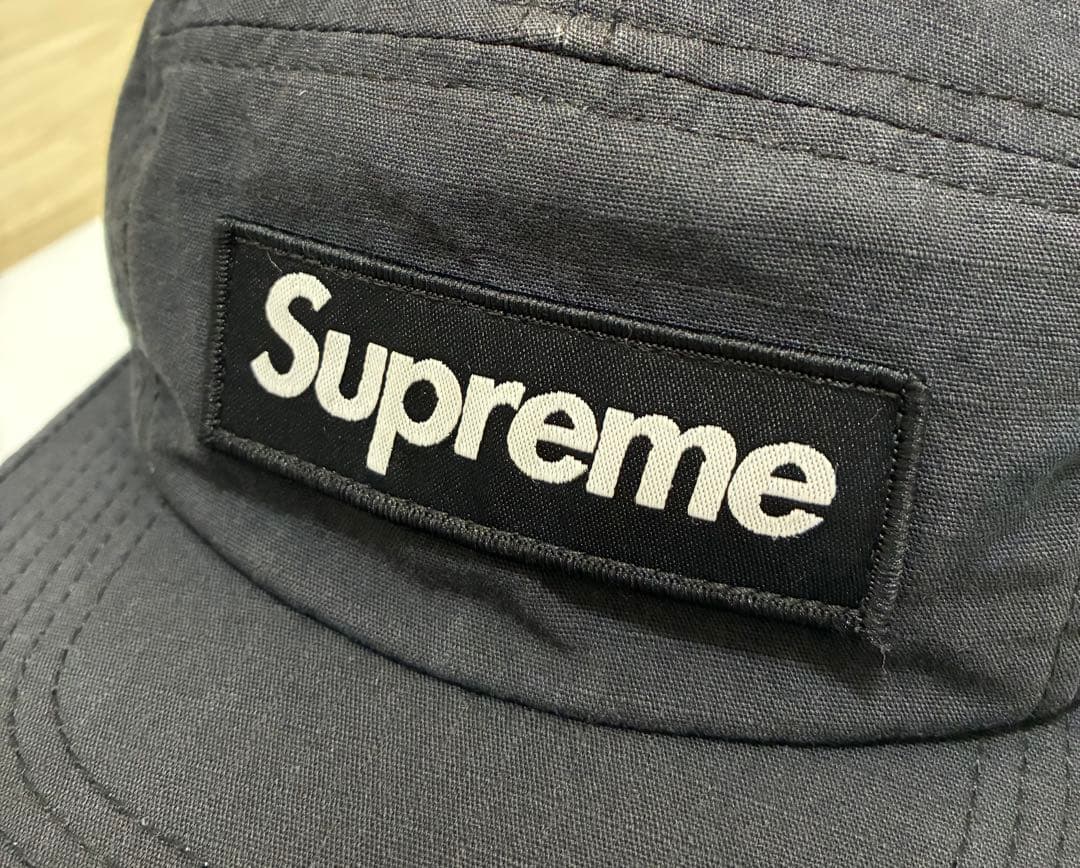 24時間以内発送 完売品 黒色 希少 シュプリーム キャンプキャップ