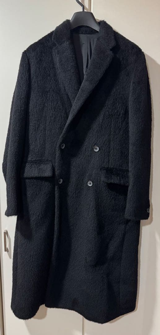 即完 佐藤健 abyts SHAGGY DOUBLE COAT サイズ2 黒 即完 佐藤健 abyts