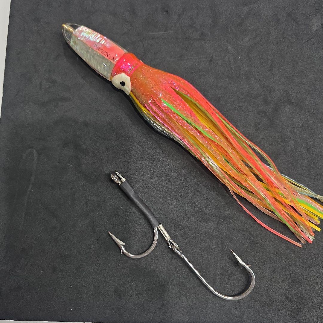 トローリングルアー フェニックスルアー ダブルバーブフックセット⑦