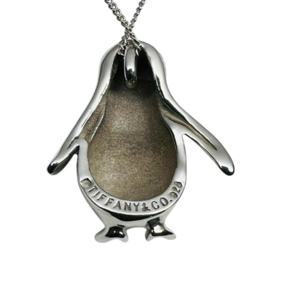 極美品】TIFFANY ネックレス ペンギン シルバー 極細チェーン 925