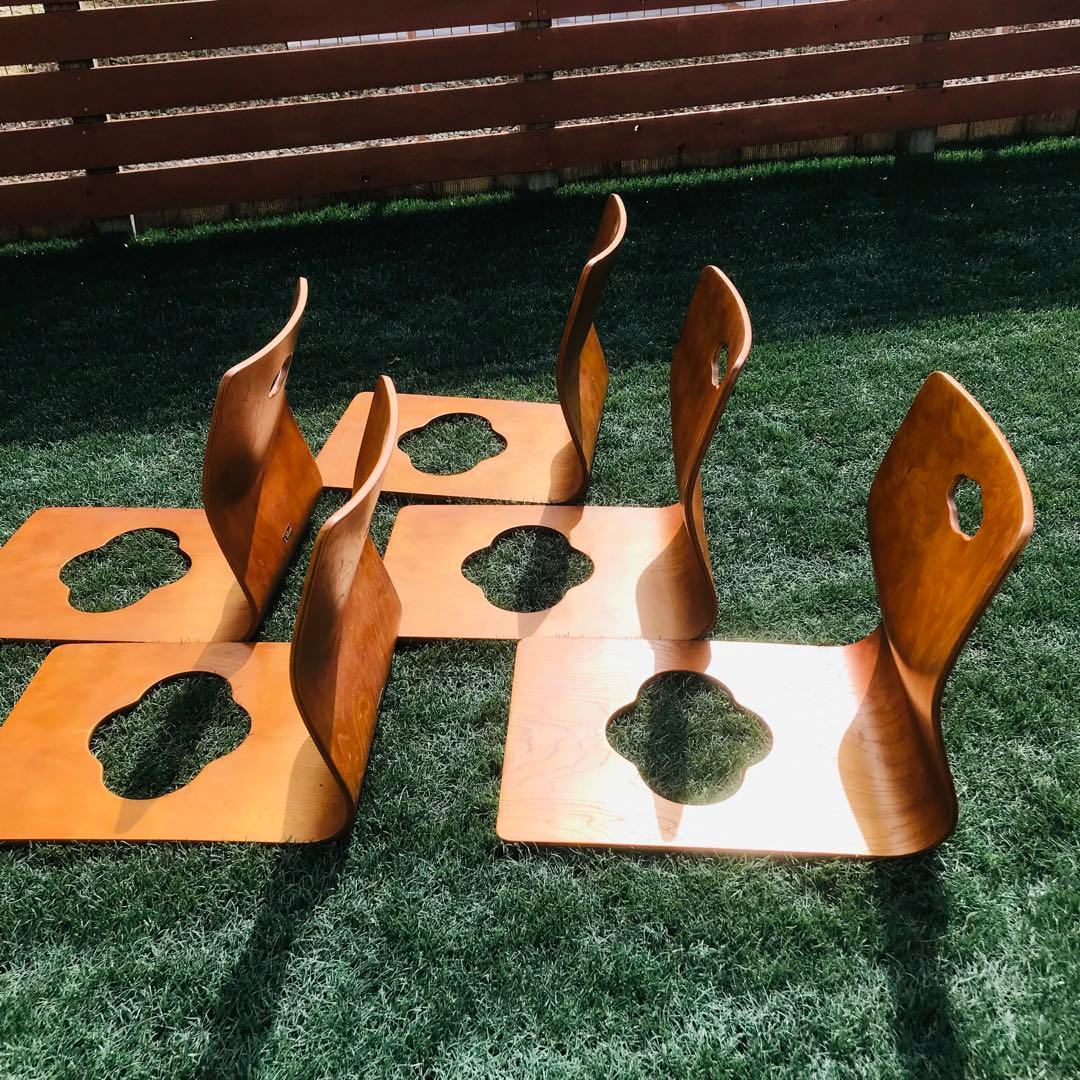 HIKARI 光製作所 曲げ木座椅子 5脚セット 和モダン 座椅子