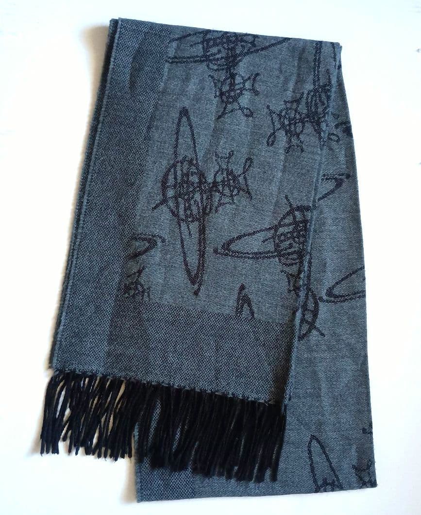 ゆ*ー様 Vivienne Westwood ヴィヴィアンウエストウッド マフラ ヴィヴィアンウエストウッド マフラー メンズ レディース ブラック