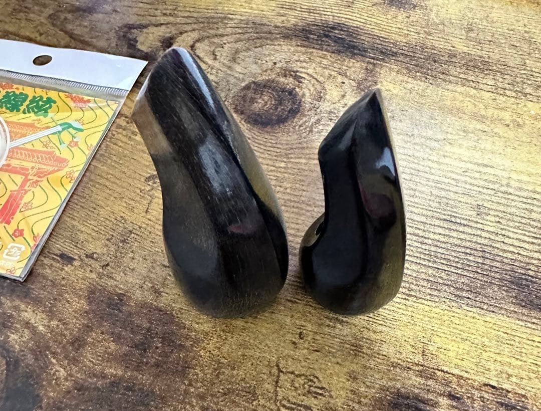 宮古木工芸 與儀栄功作 縞黒檀/カマゴン 棹/三線 三線 宮古木工芸