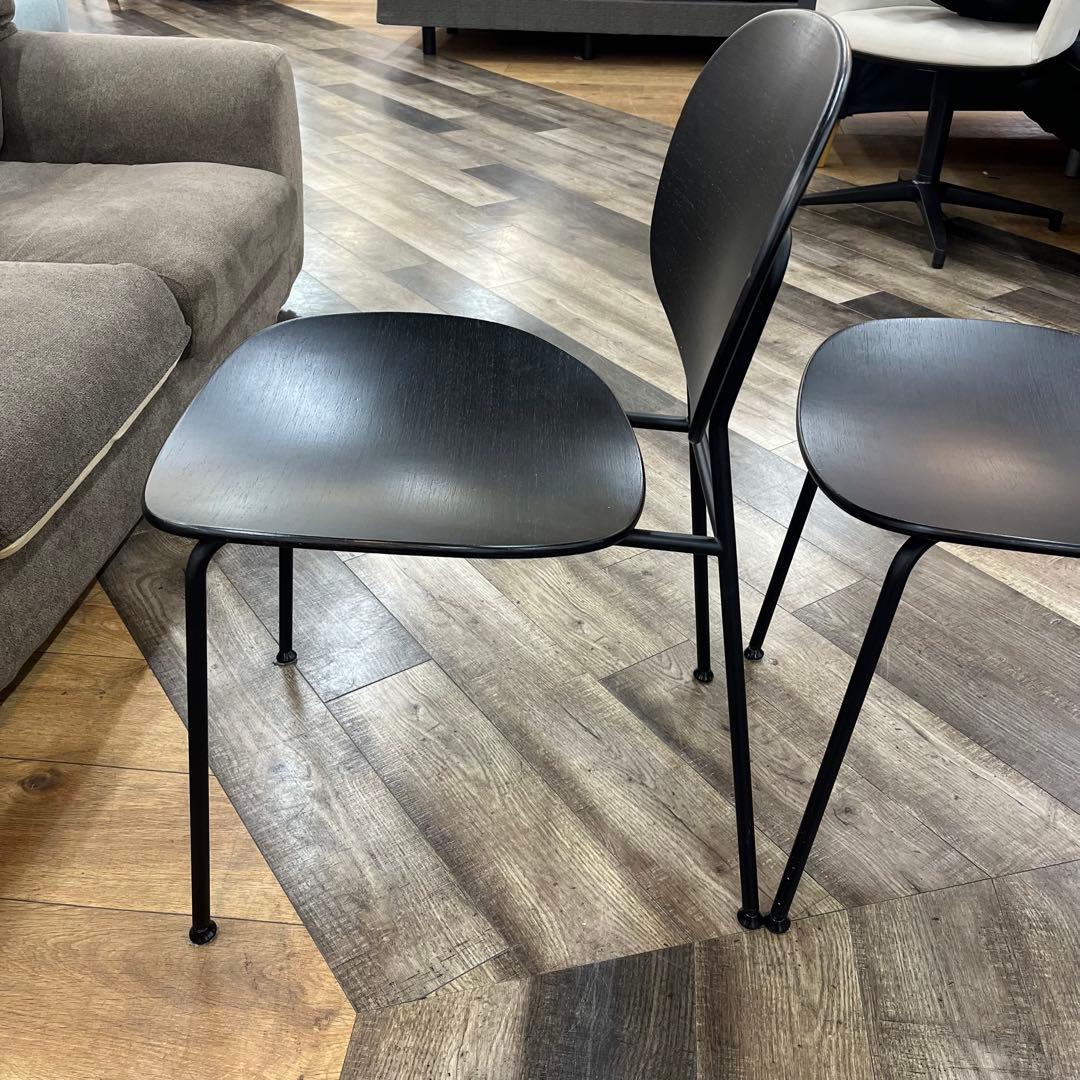 ①ASPLUND トンディーナ ダイニングチェア ブラック イタリア製 2脚