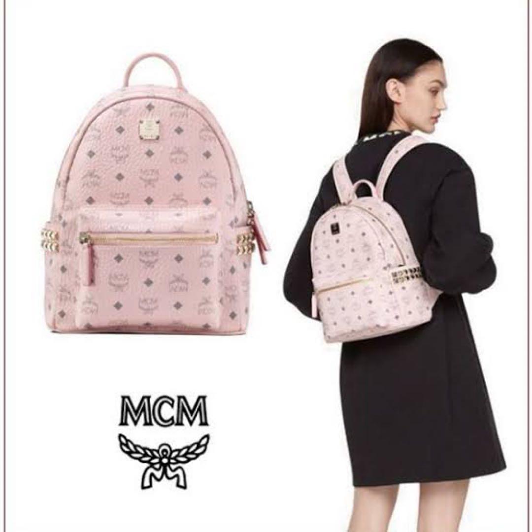 MCM リュック パウダーピンク - メルカリ