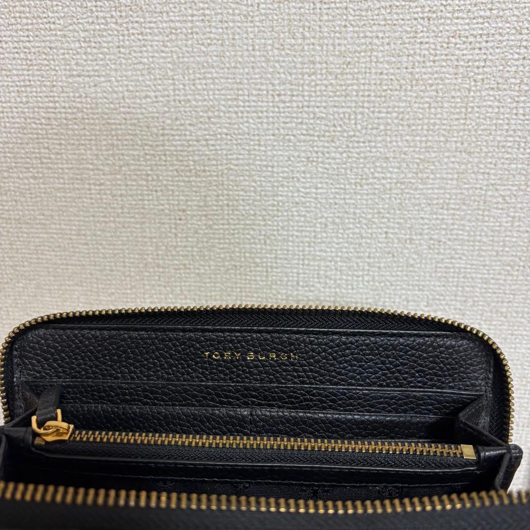 Tory Burch ブラックレザー長財布 - メルカリ