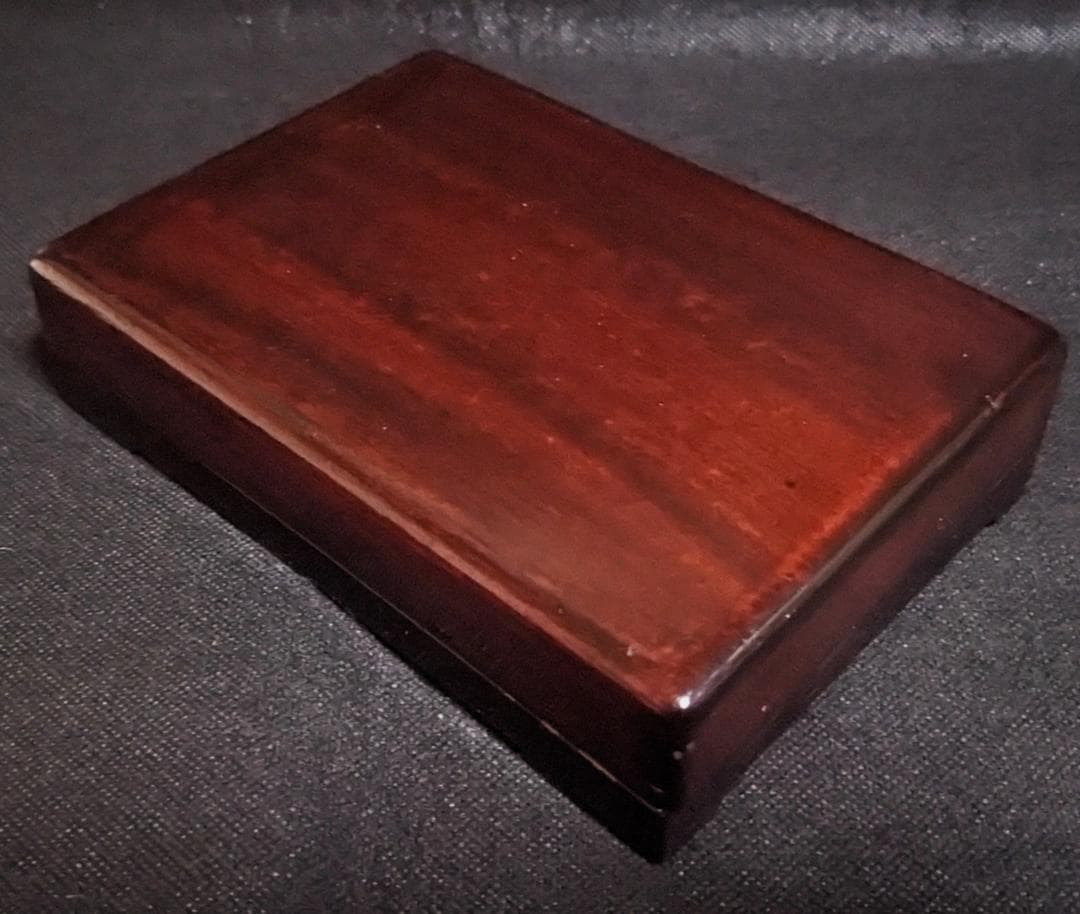 歙州硯 水波羅紋や金暈金星の美石】◇龍尾山◇唐木