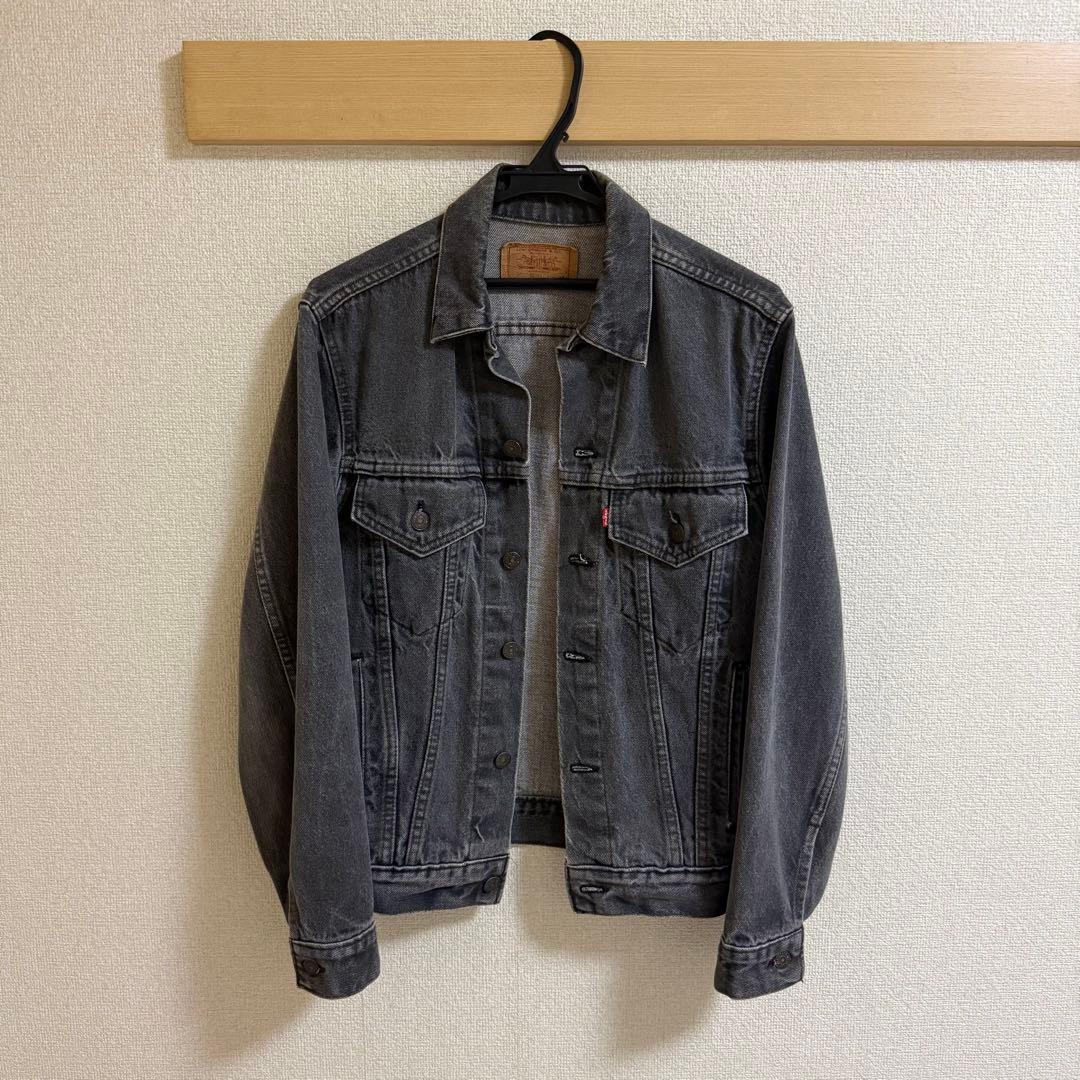 先染めブラック Levi's デニムジャケット 70506-0259 USA製 85年 Levi's 70506-0259 Black Denim Jacket 