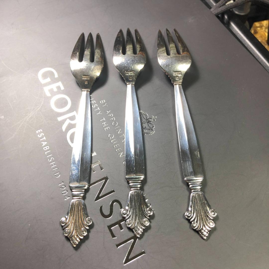 ジョージジェンセン 純銀フォーク アカンサス 3本(14.2cm) - メルカリ