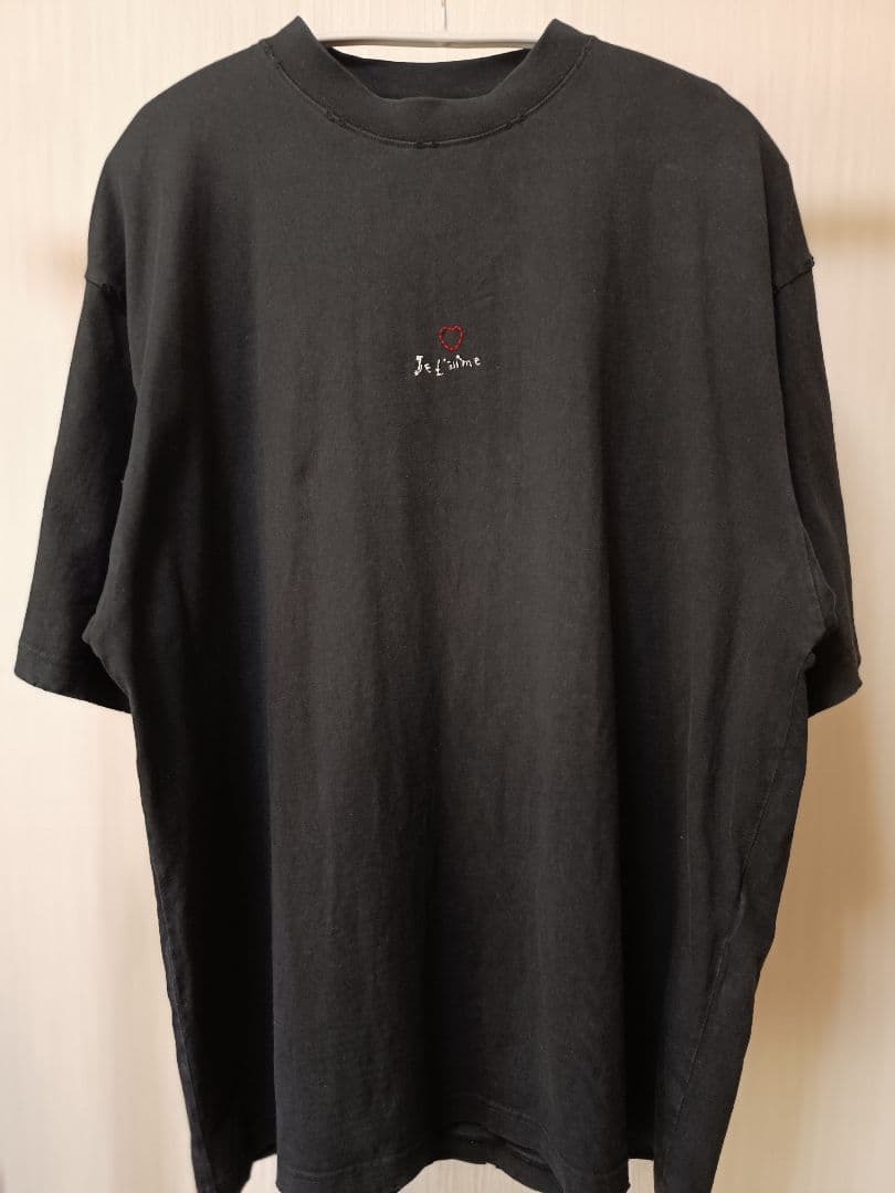 【激安】BALENCIAGA Je T'aime/Oversized/S Balenciaga Je t'aime T-shirt Large Fit 'Black' 744439TOVM79070