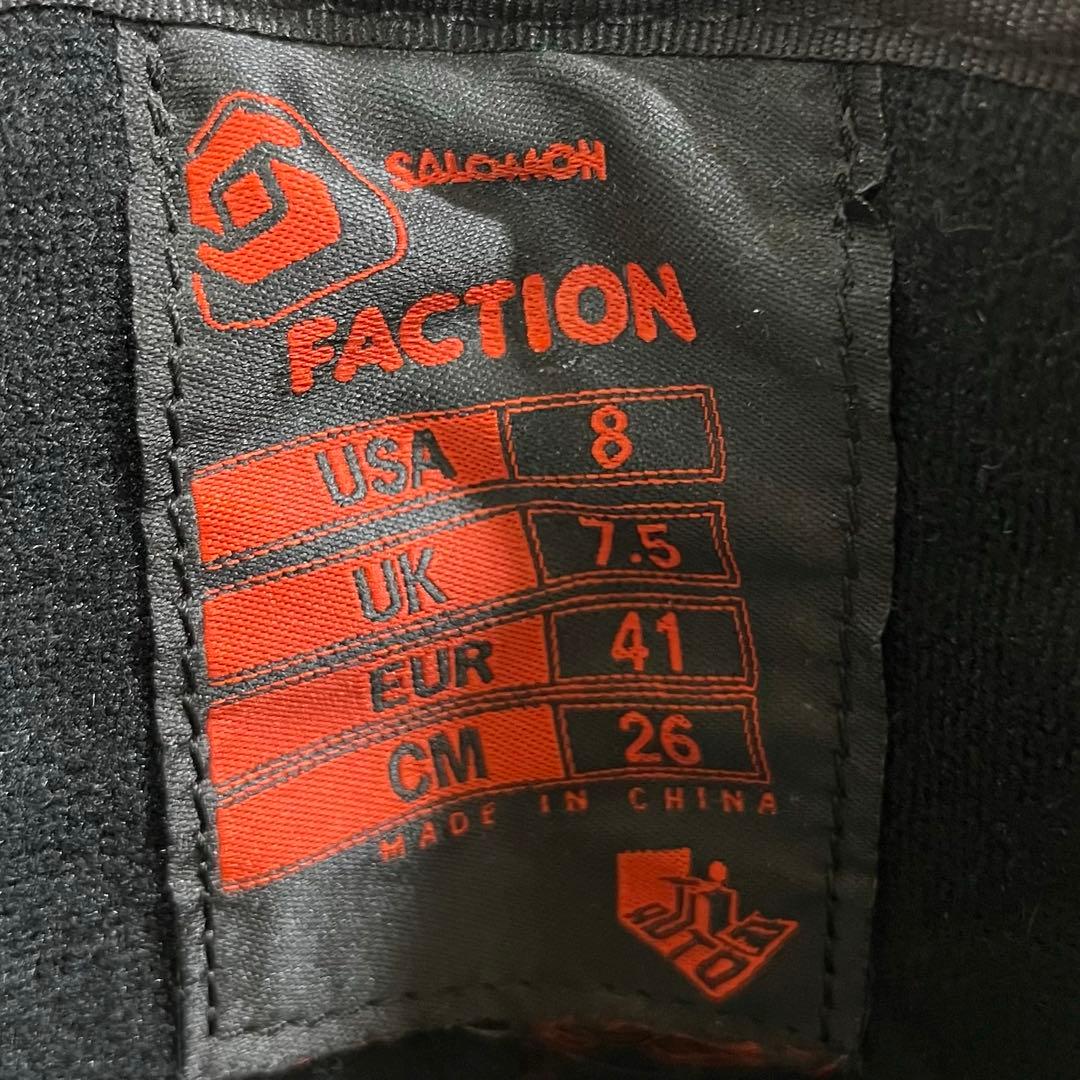 【美品_即日発送】SALOMON サロモンスノボ FACTION 26.0cm