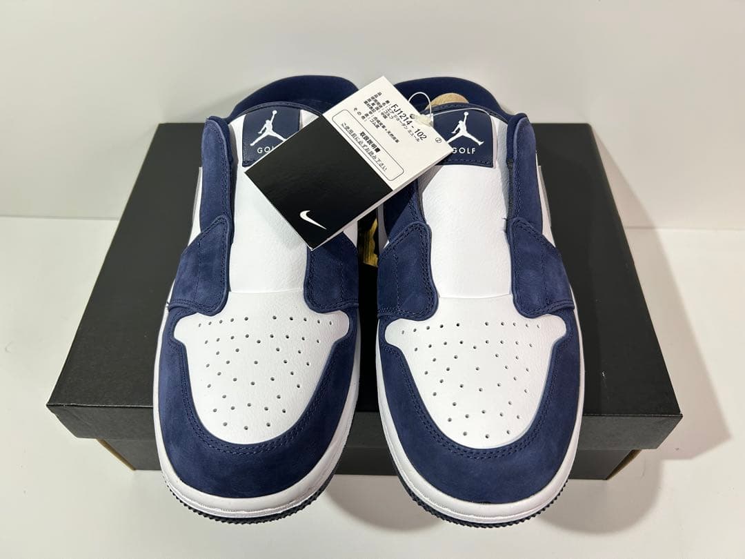 【新品】28.5cm NIKE エアジョーダン1 ミュール ゴルフ ネイビー