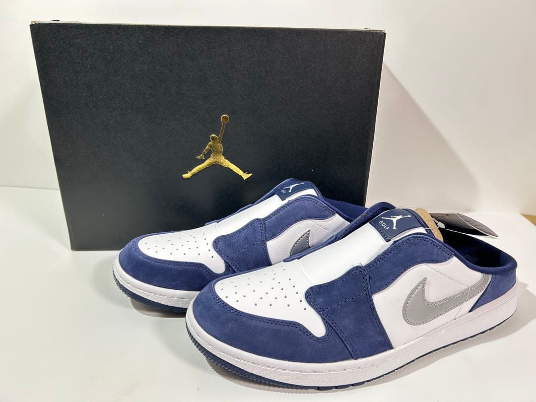 【新品】28.5cm NIKE エアジョーダン1 ミュール ゴルフ ネイビー