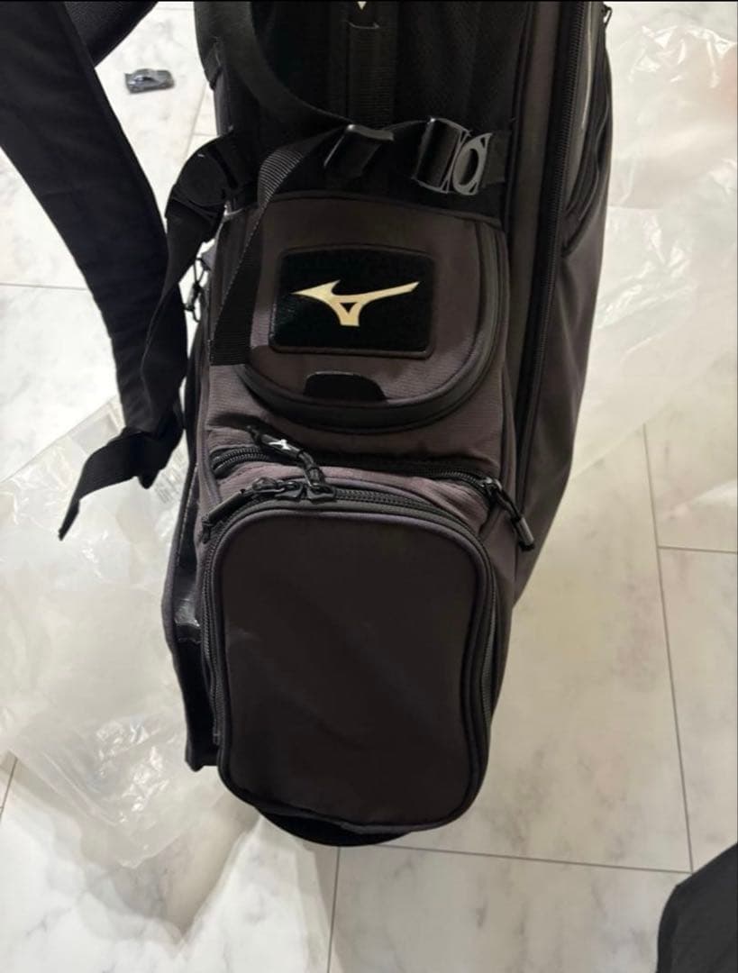 Mizuno スタンド付きキャディバッグ ブラック - ゴルフバッグ