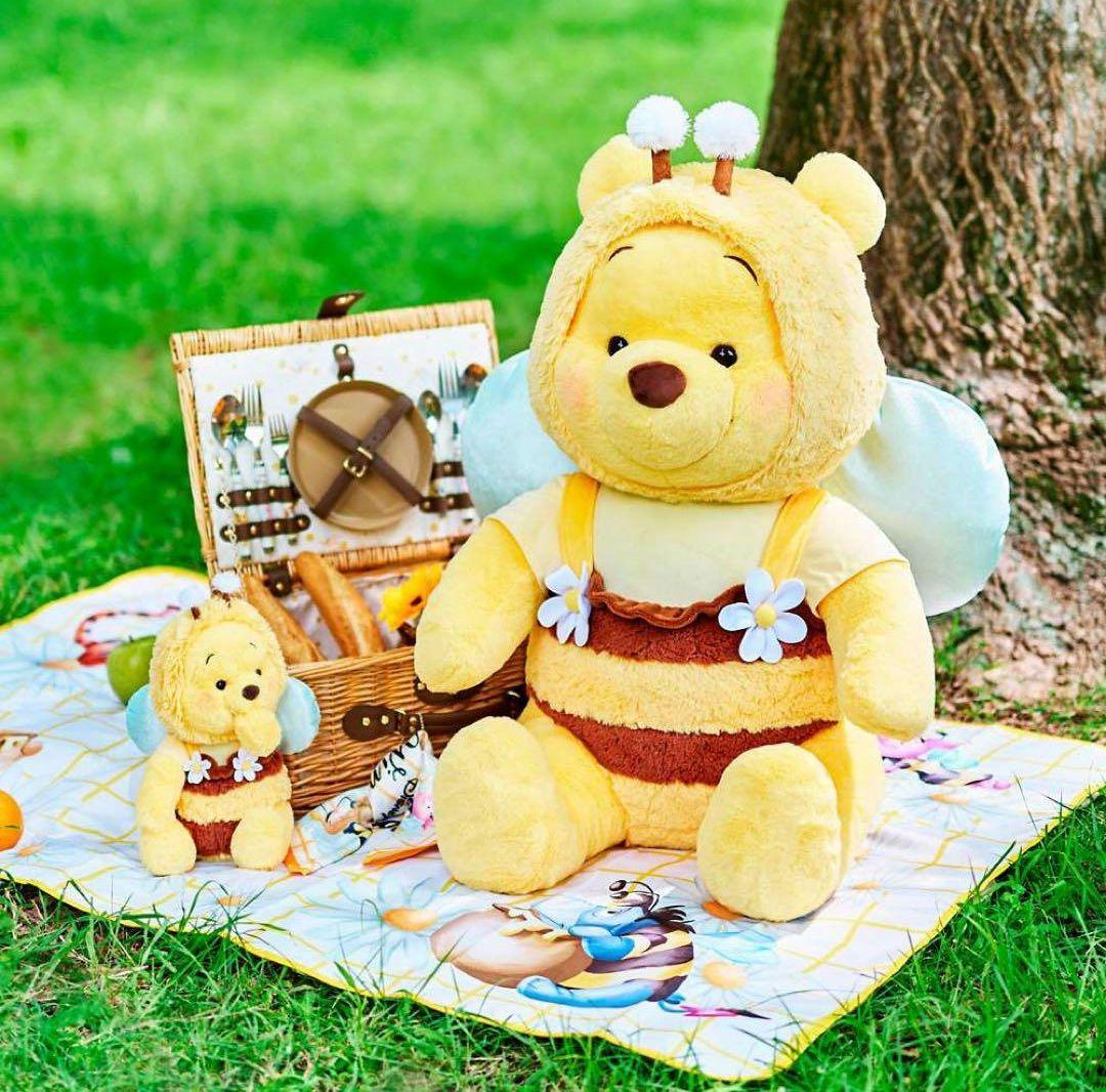 ☆新品☆プーさん 80cm ぬいぐるみ スーパービッグ ミツバチ 超特大