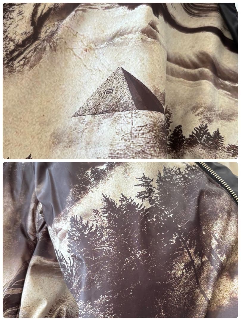 最 安値 でファッション - Reversal POLARTEC MA-1 総柄裏地 XL 黒