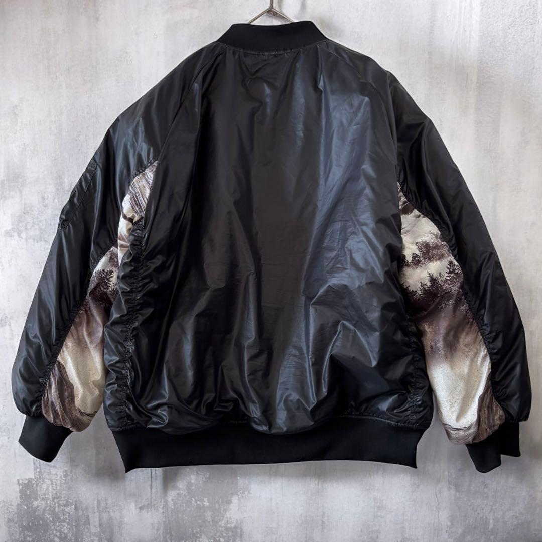 Reversal POLARTEC MA-1 総柄裏地 XL 黒 アウトレット ショップ