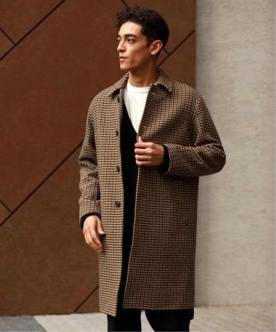 EDIFICE】ガンクラブチェックコート - メルカリ