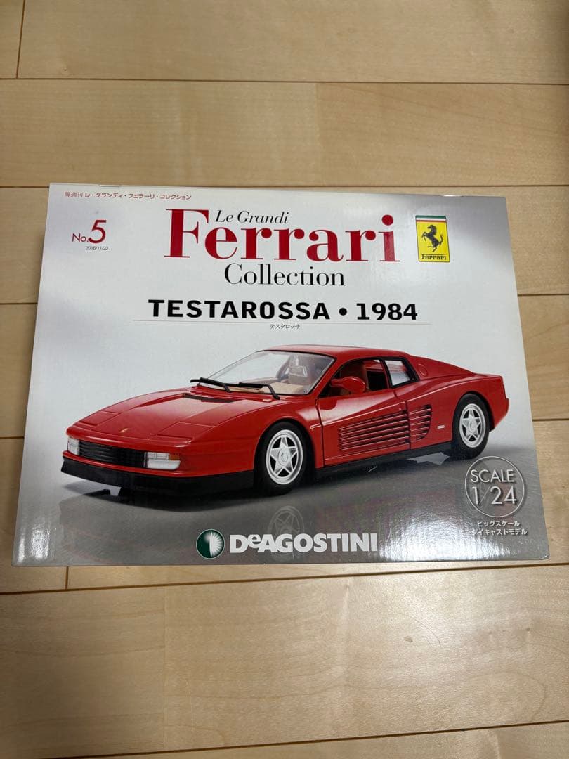 Ferrari Testarossa 1984 コレクション No.5 FERRARI TESTAROSSA # 5 BRUMMEL 1984 rouge 1/18 BURAGO MADE IN