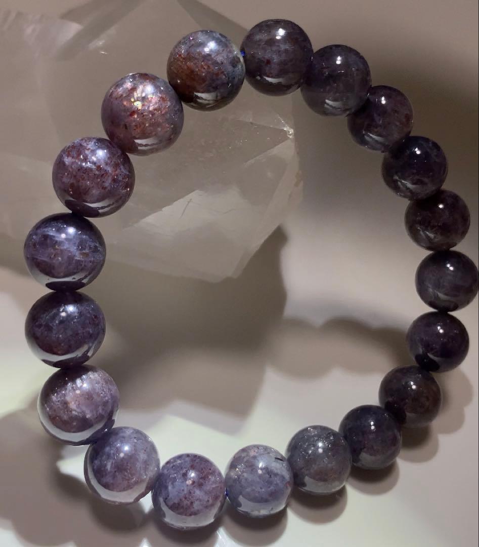 ★極上品★ ブラッドショットアイオライト　アイオライトサンストーン　ブレスレット ココズストーン #アイオライトサンストーン #ブラッドショット