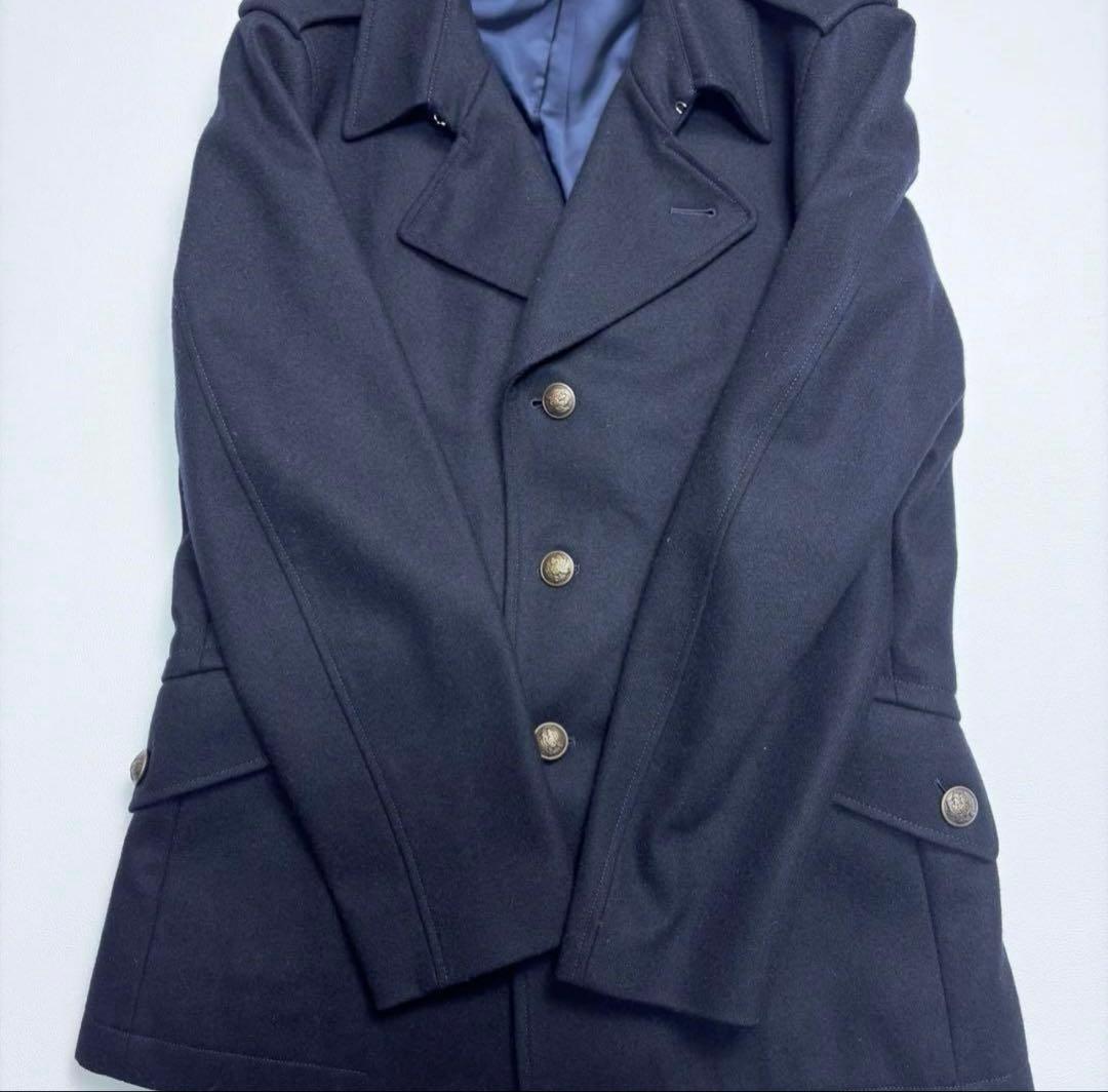 ポールスミス ミリタリーコート カシミヤ混 エポーレット メタルボタン