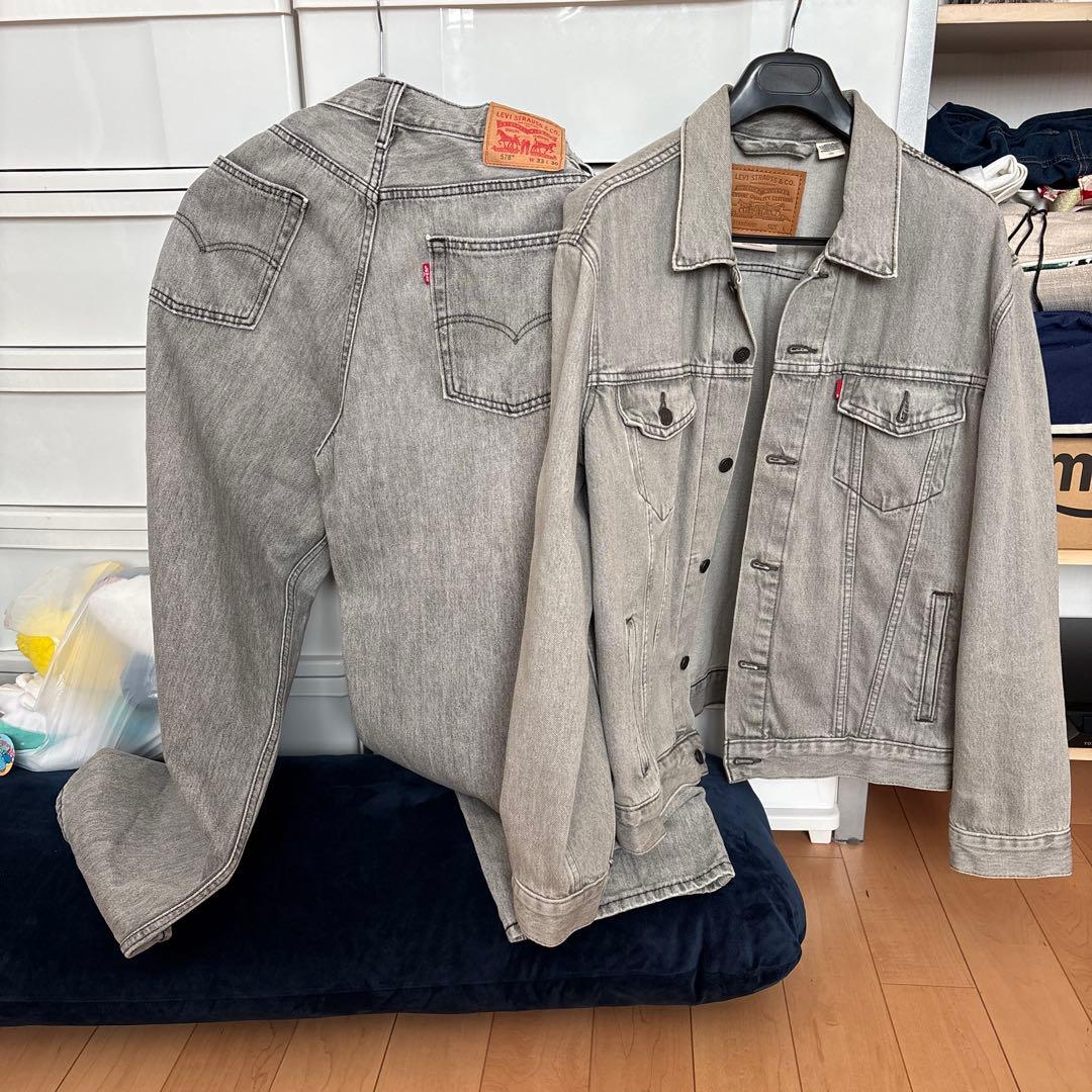 リーバイスデニム　セットアップ LEVI'S NIKE セットアップで着るのが一番🔥 ・ ・ ・ #nike #levis
