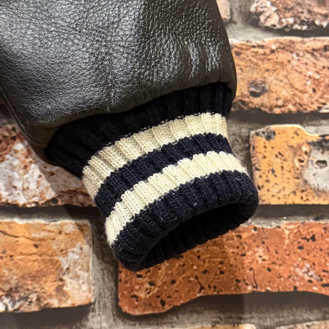 希少】600着限定 テッドマン スタジャン アワードジャケット 袖レザー 42