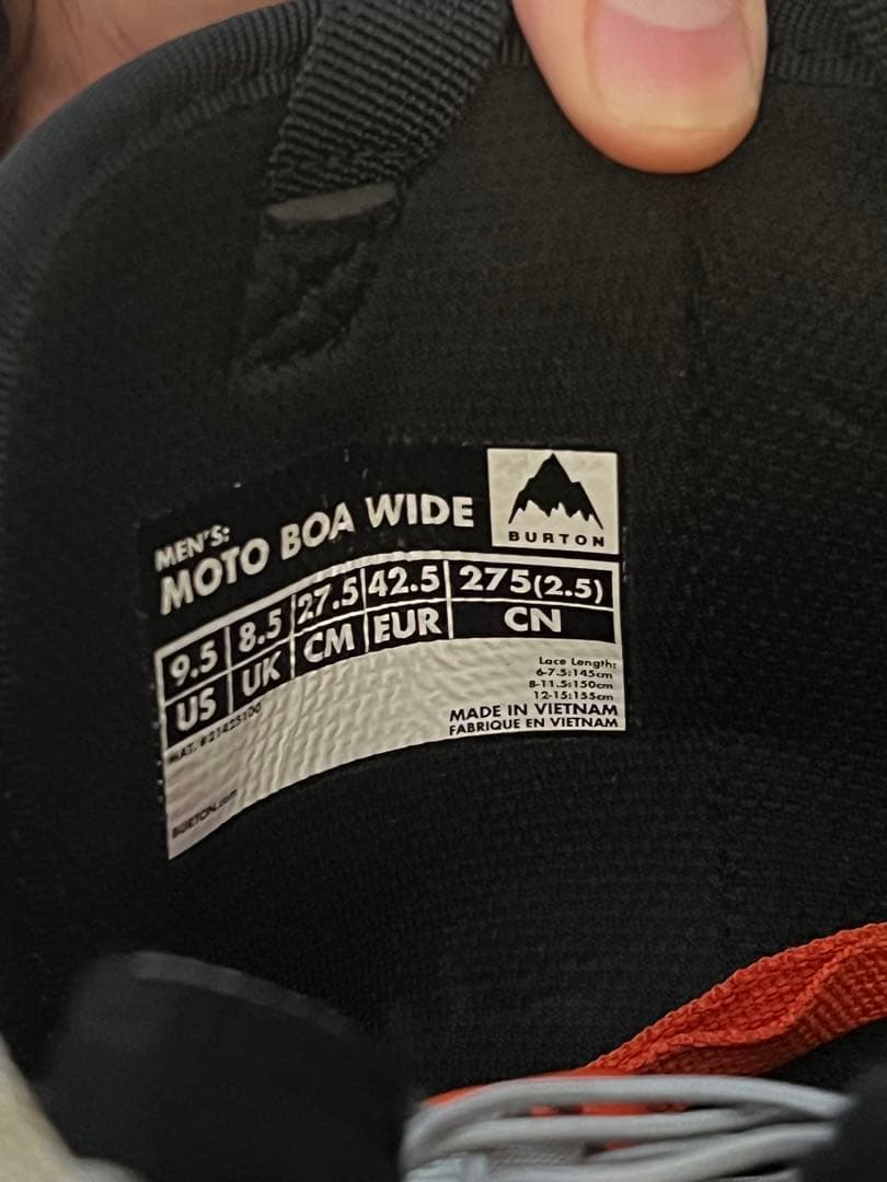 BURTON MOTO BOA 27.5cm スノーボードブーツ