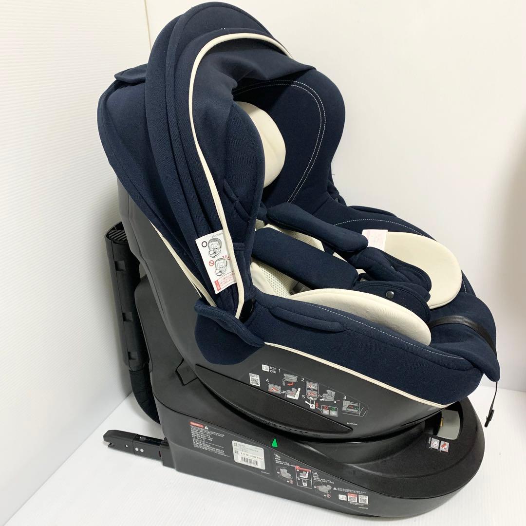 エールべべ クルット4i ISOFIX チャイルドシート ネイビー - メルカリ