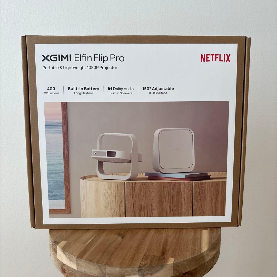プロジェクター XGIMI Elfin Flip Pro Elfin Flip Portable 1080p Smart Projector | Netflix