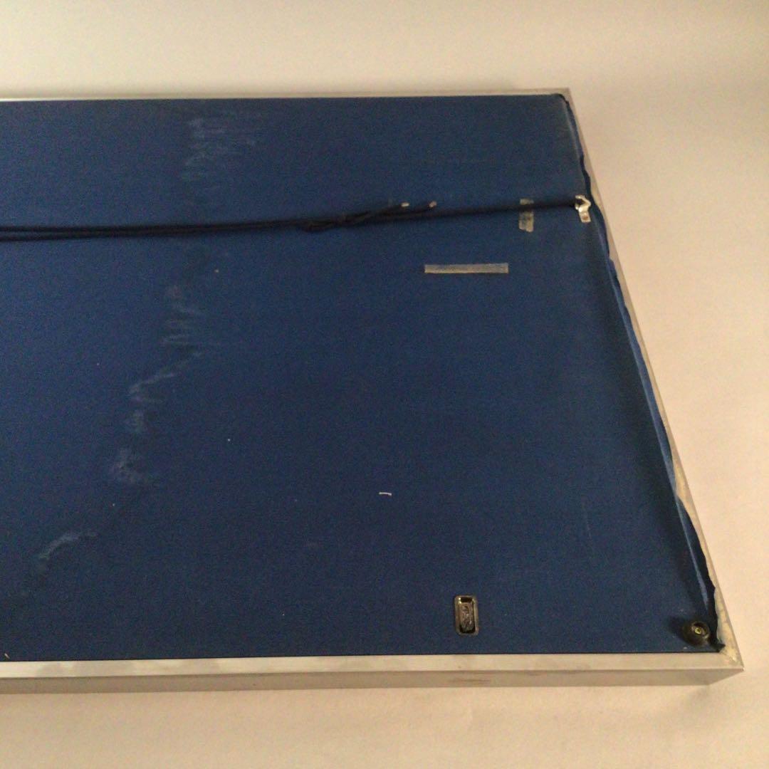 No3711額装 川端龍子 熊笹に貝図 絹本 在銘 落款 日本画 絵画 送料無料