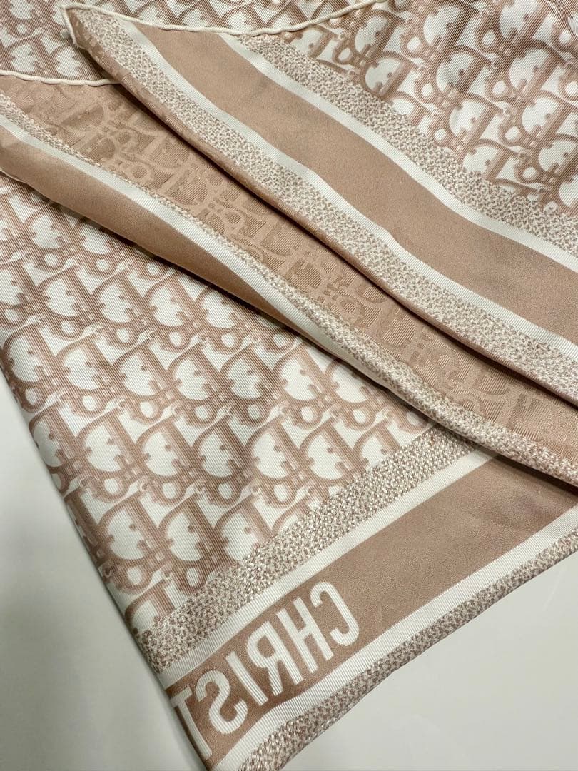 Dior シルクスカーフ スクエア 70 ピンク ディオール オブリーク Dior