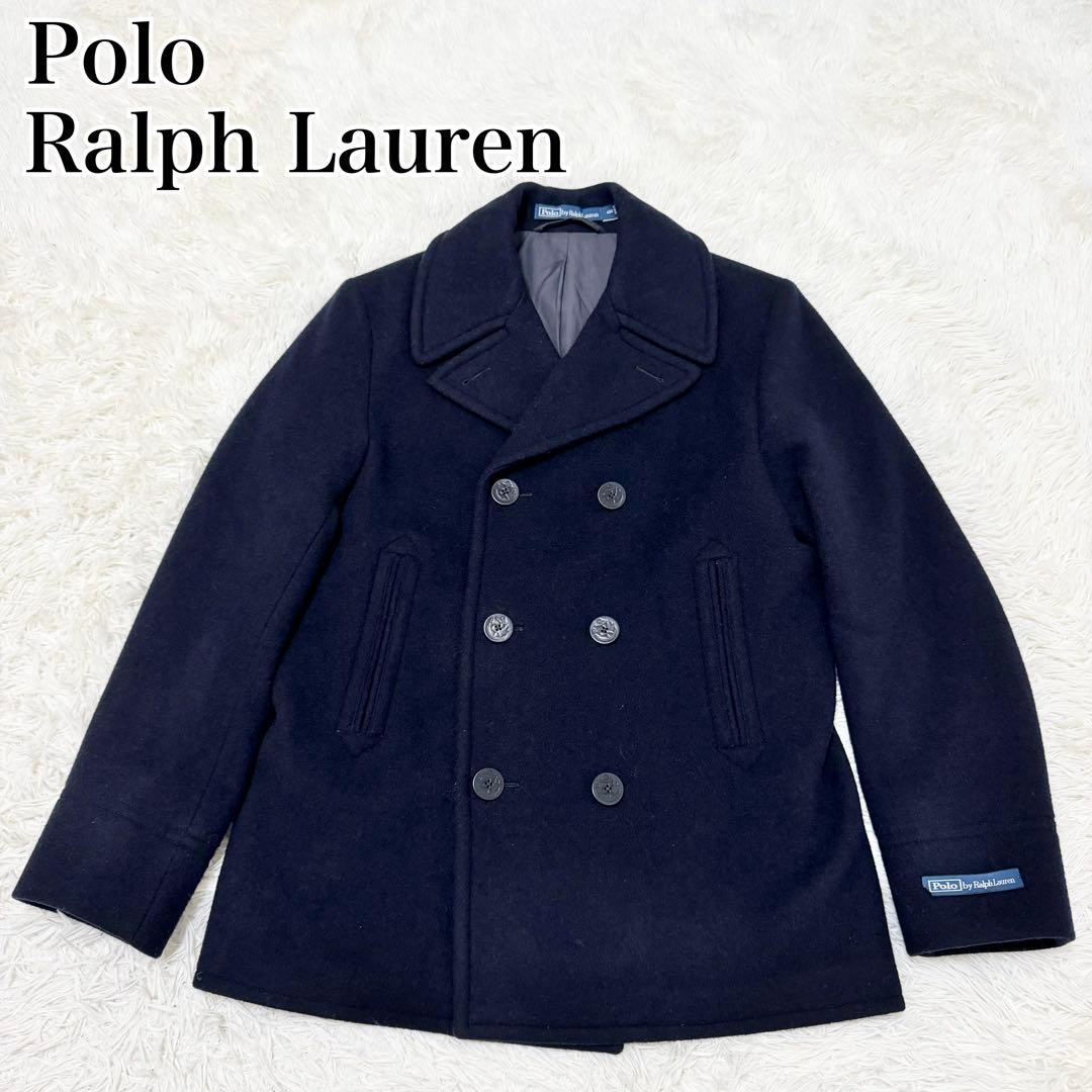 未使用級 Polo Ralph Lauren ウールブレンド メルトン Pコート Polo ウールブレンド メルトン ピーコート（ピーコート）｜POLO RALPH