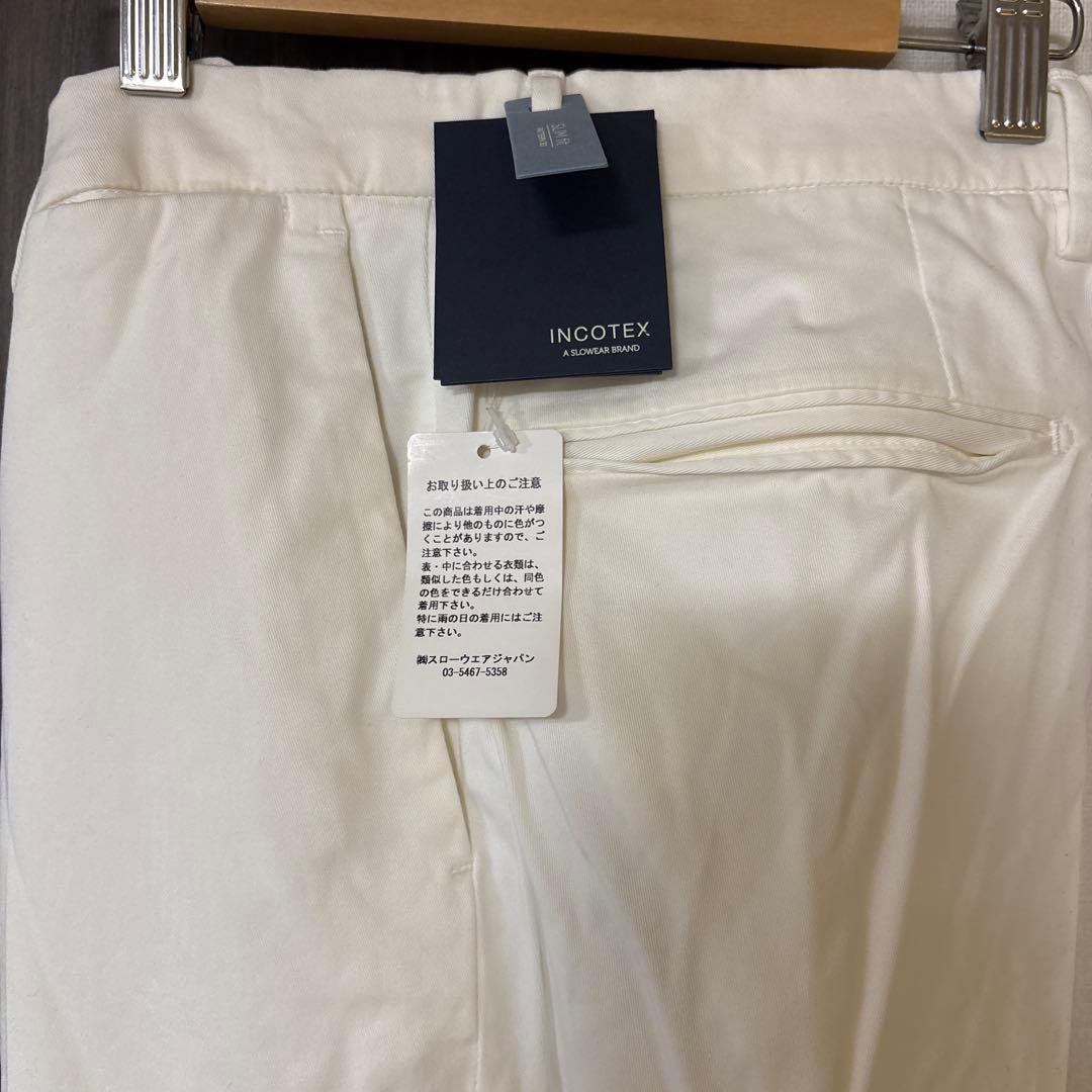 Incotex 白　スラックス　コットン　46 Incotex 白 スラックス コットン 46 INCOTEX SLACKS（インコテックス