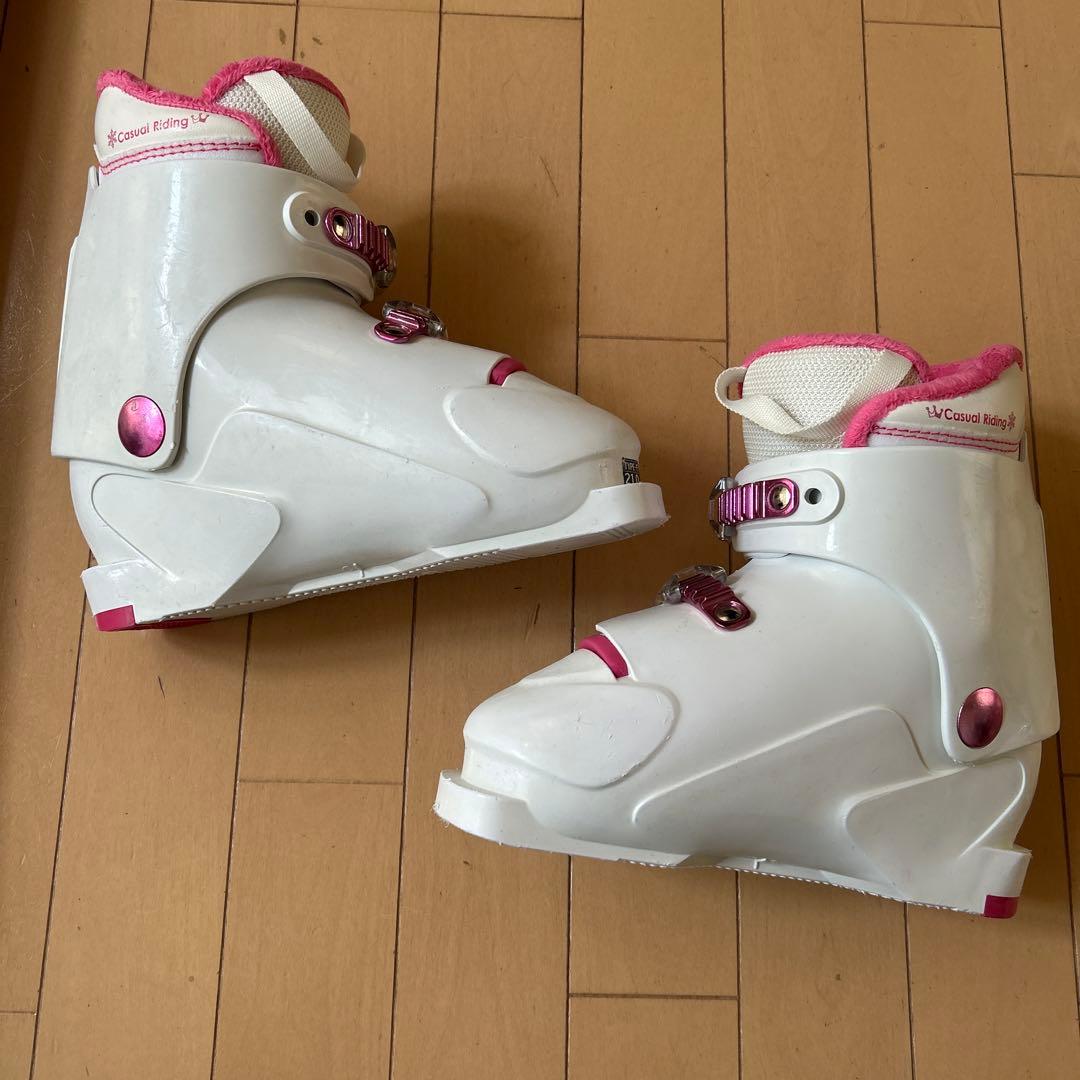 スキー セット板 120cm スキーブーツ 23cm 22cmに変更可能 子供 スキー